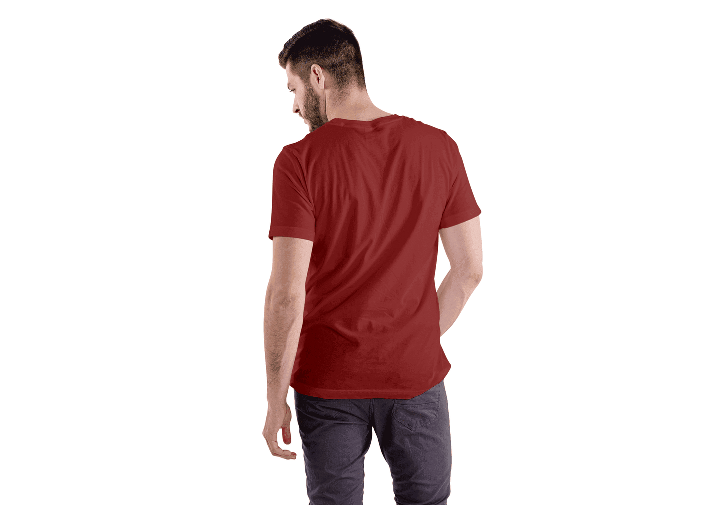 Red/Black/Blue Trio Pack of Plain Regular Half-Sleeve: Unisex T-Shirt - Essentia Attire