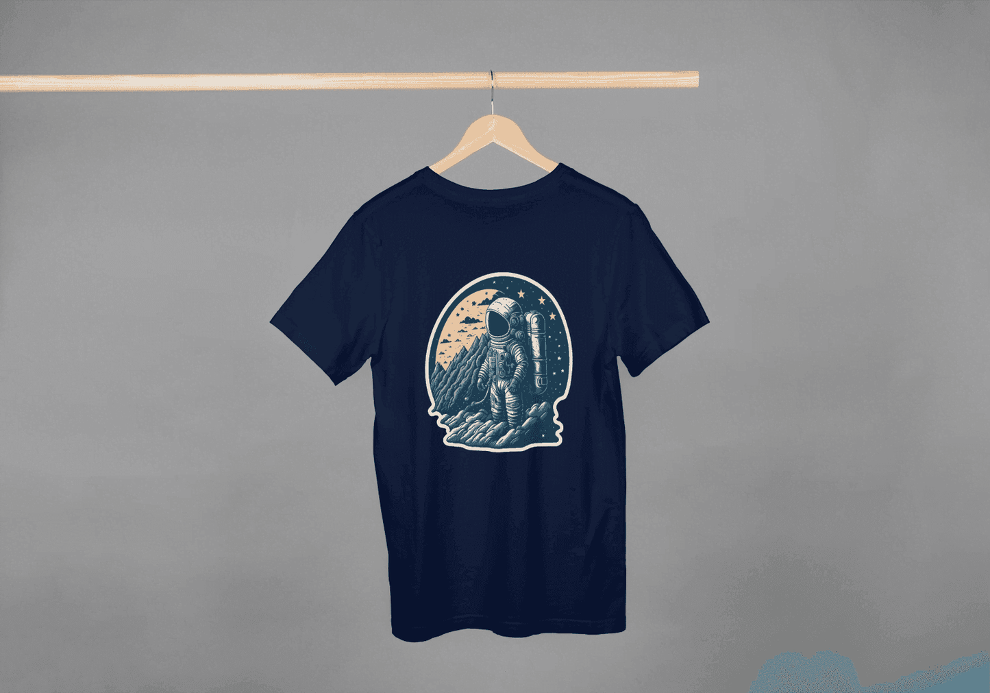 Astronaut Moon Landing T-Shirt - Space Exploration Graphic Tee - Essentia Attire