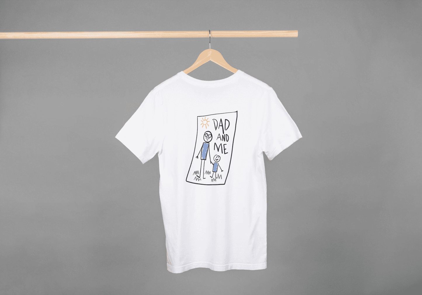 "Dad And Me" Stick Figure: Father Son-Daughter Tee - Essentia Attire