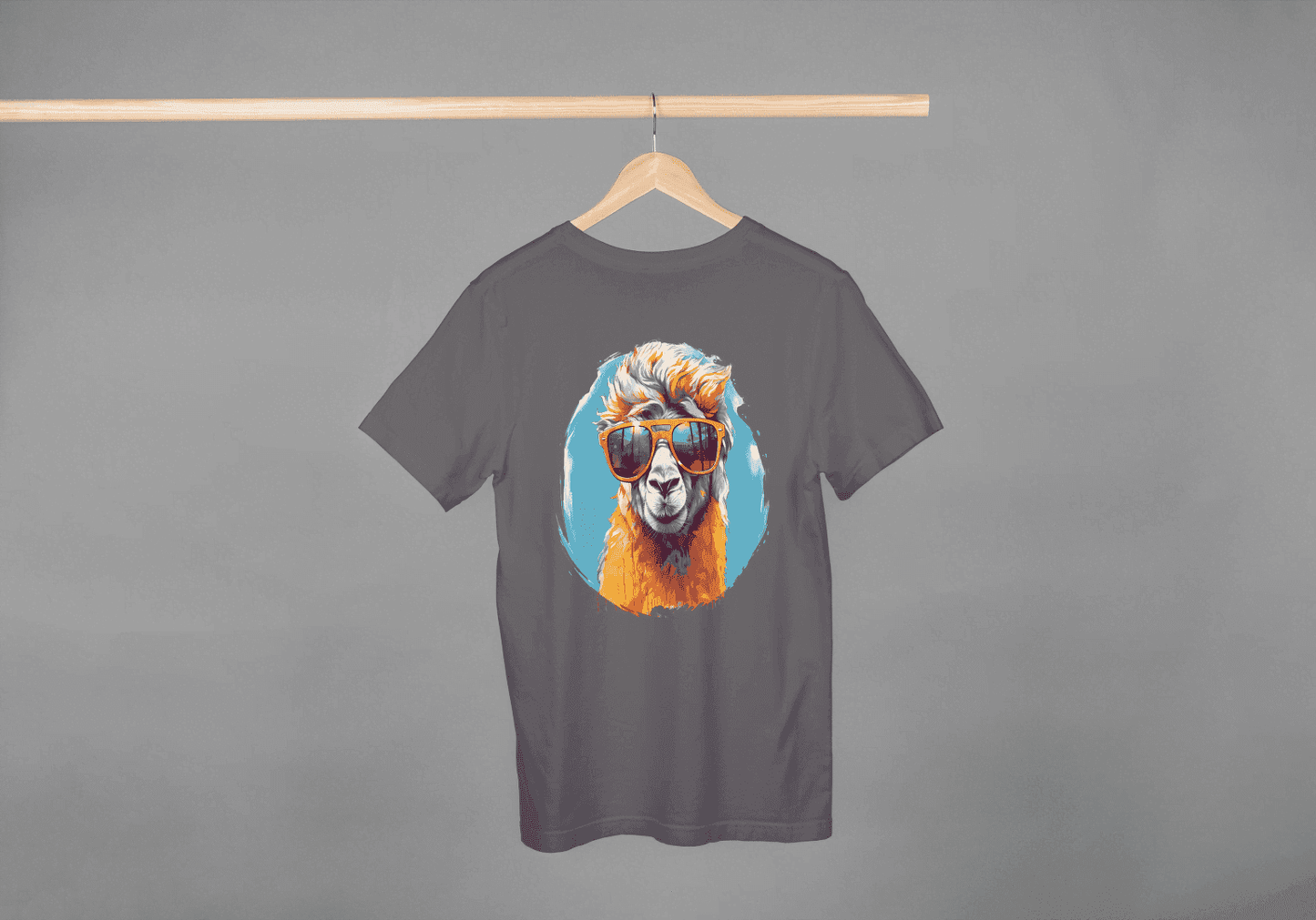 Cool Llama Sunglasses: Funny Animal Graphic Tee - Essentia Attire