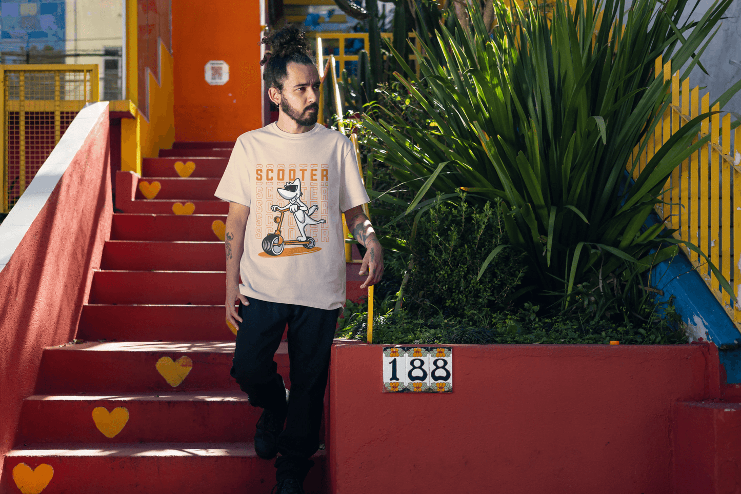 "Scooter Life" Funny Dog: Urban Animal Design - Essentia Attire