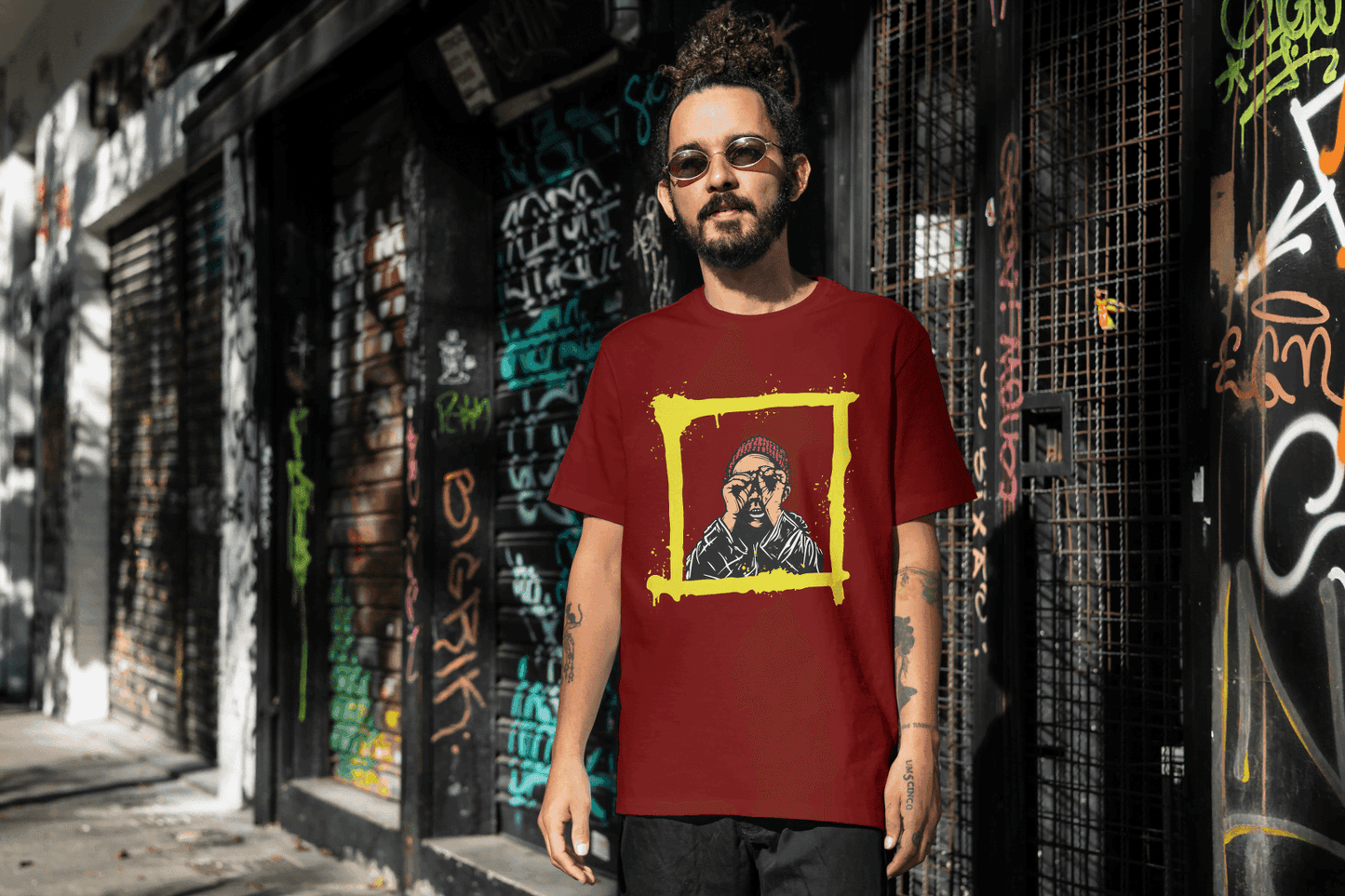 Funny Shocked Face Tee: Caught Off Guard - Essentia Attire