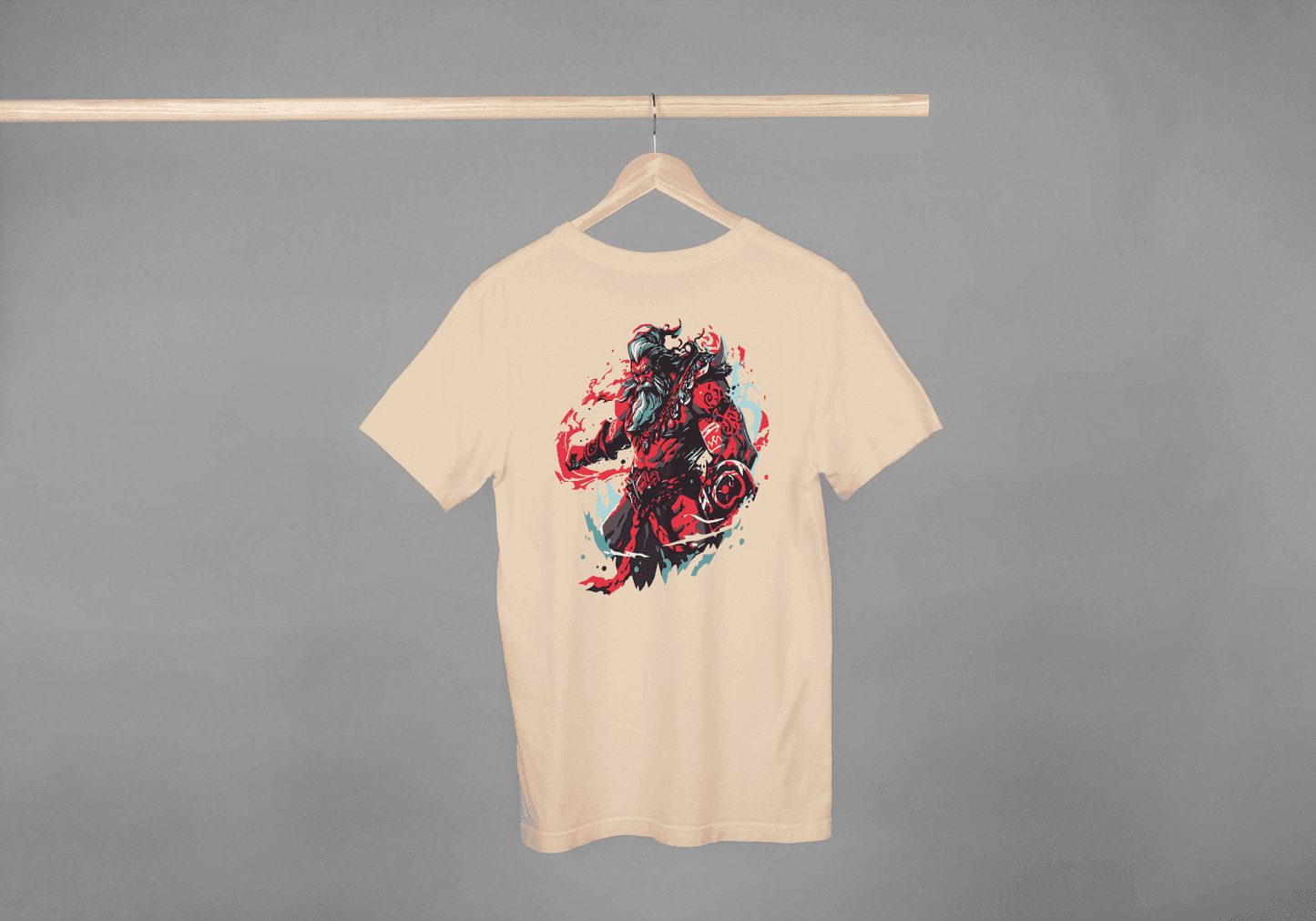 Fantasy Warrior Demon: Mythological Beast Graphic Tee - Essentia Attire