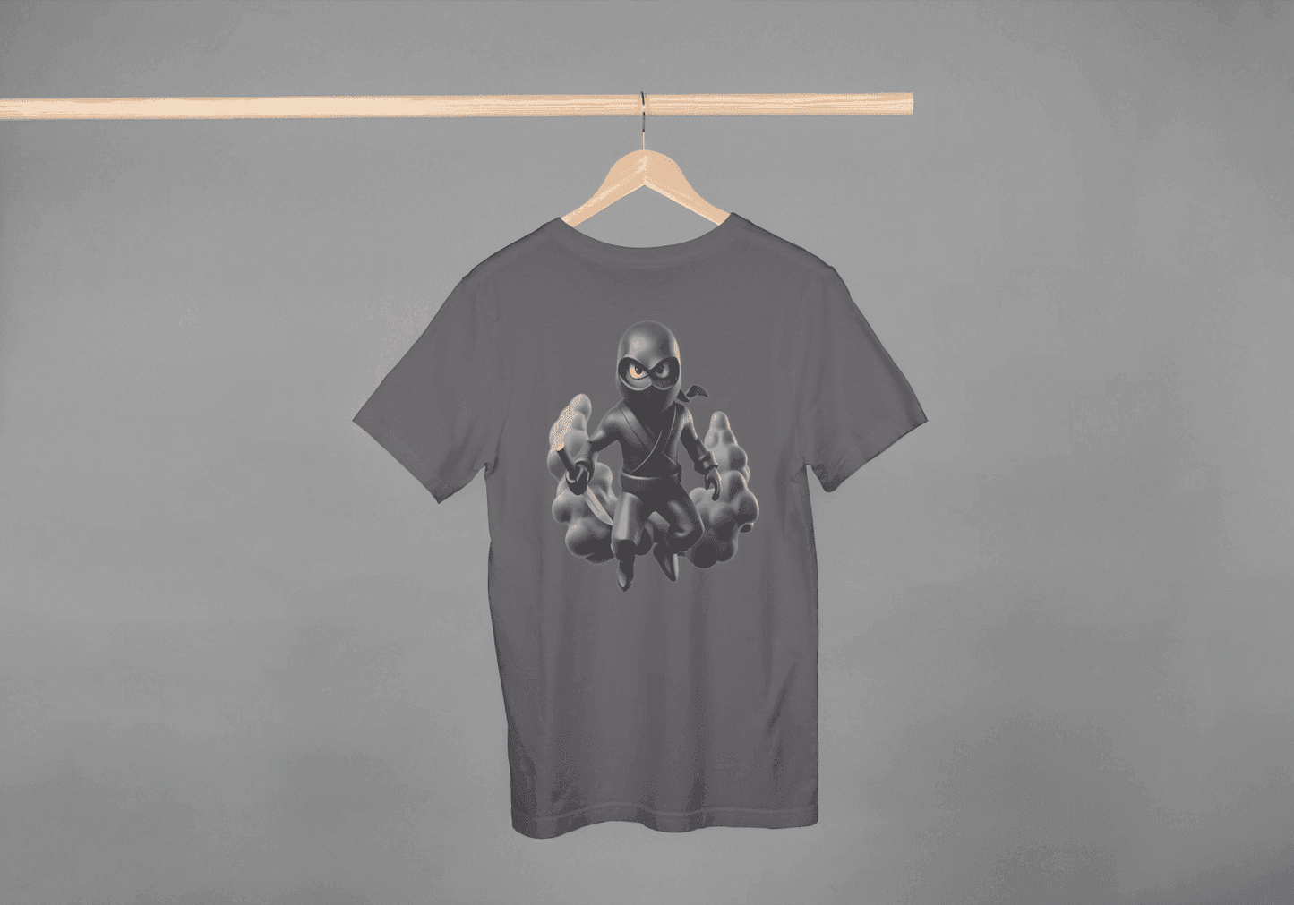 Cute Ninja Warrior: Cartoon Stealth Fighter Tee - Essentia Attire