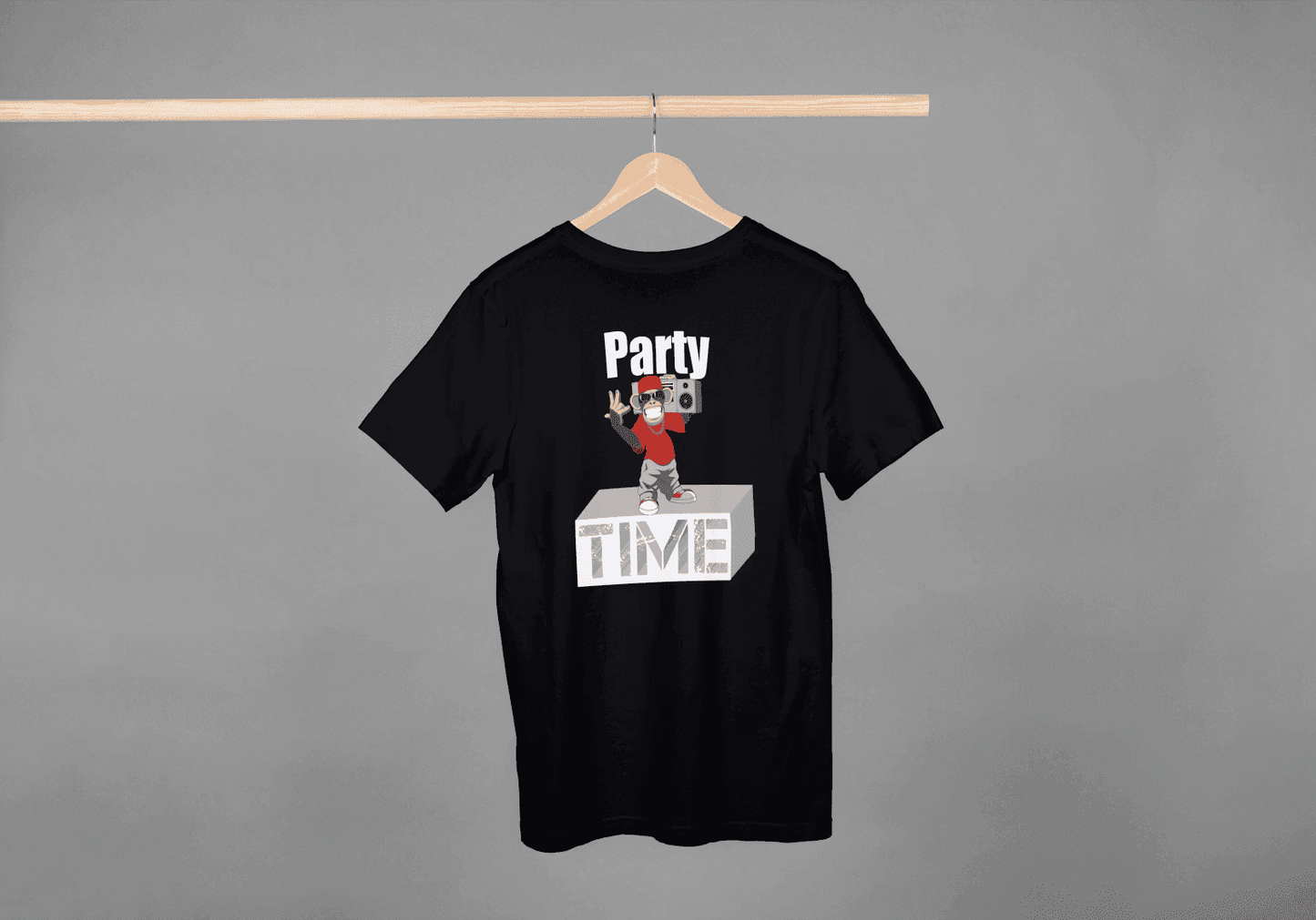 Party Time Boombox: Funky Monkey Tee - Essentia Attire