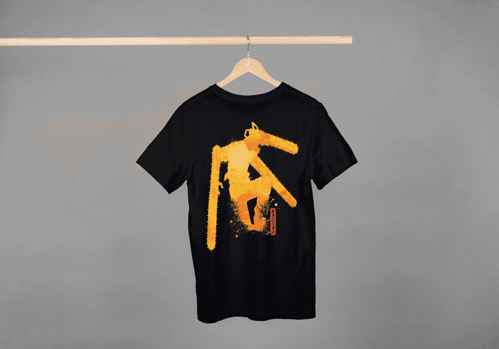 The Devil's Rage | Chainsaw Man Fiery Silhouette Tee - Essentia Attire