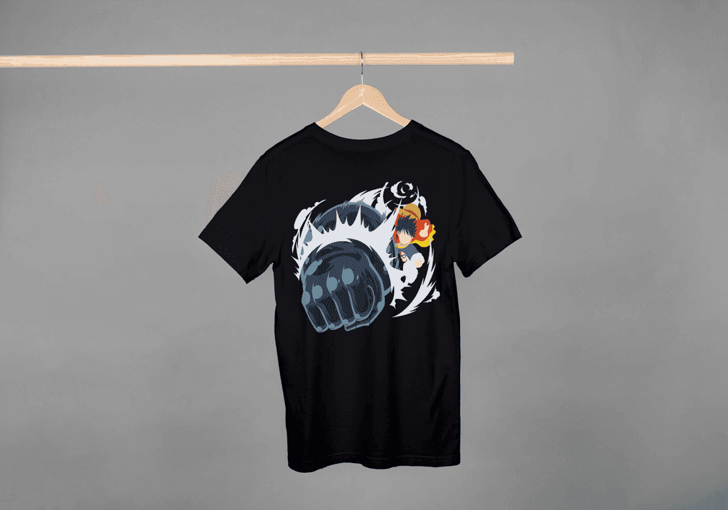 One Piece Luffy Haki Punch Graphic T-Shirt | Straw Hat Pirates Apparel - Essentia Attire