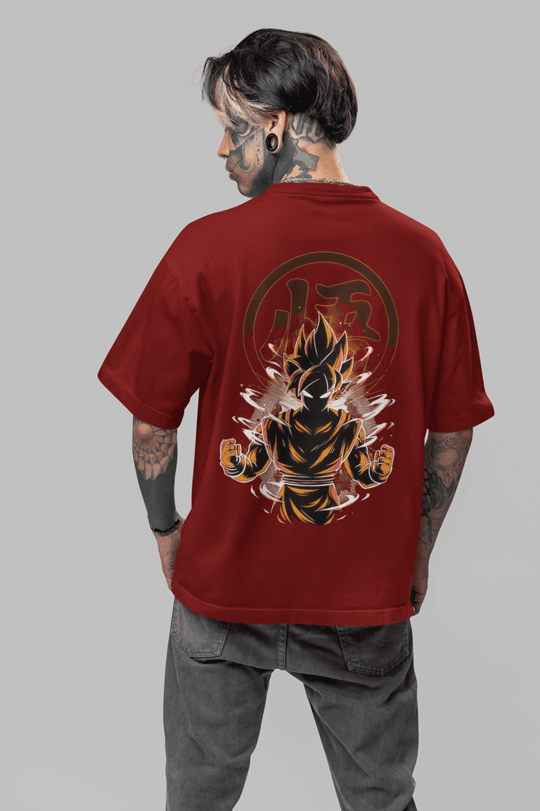 Super Saiyan 3 Goku Oversized T-Shirt | Anime Manga | Dragon Ball Z Anime