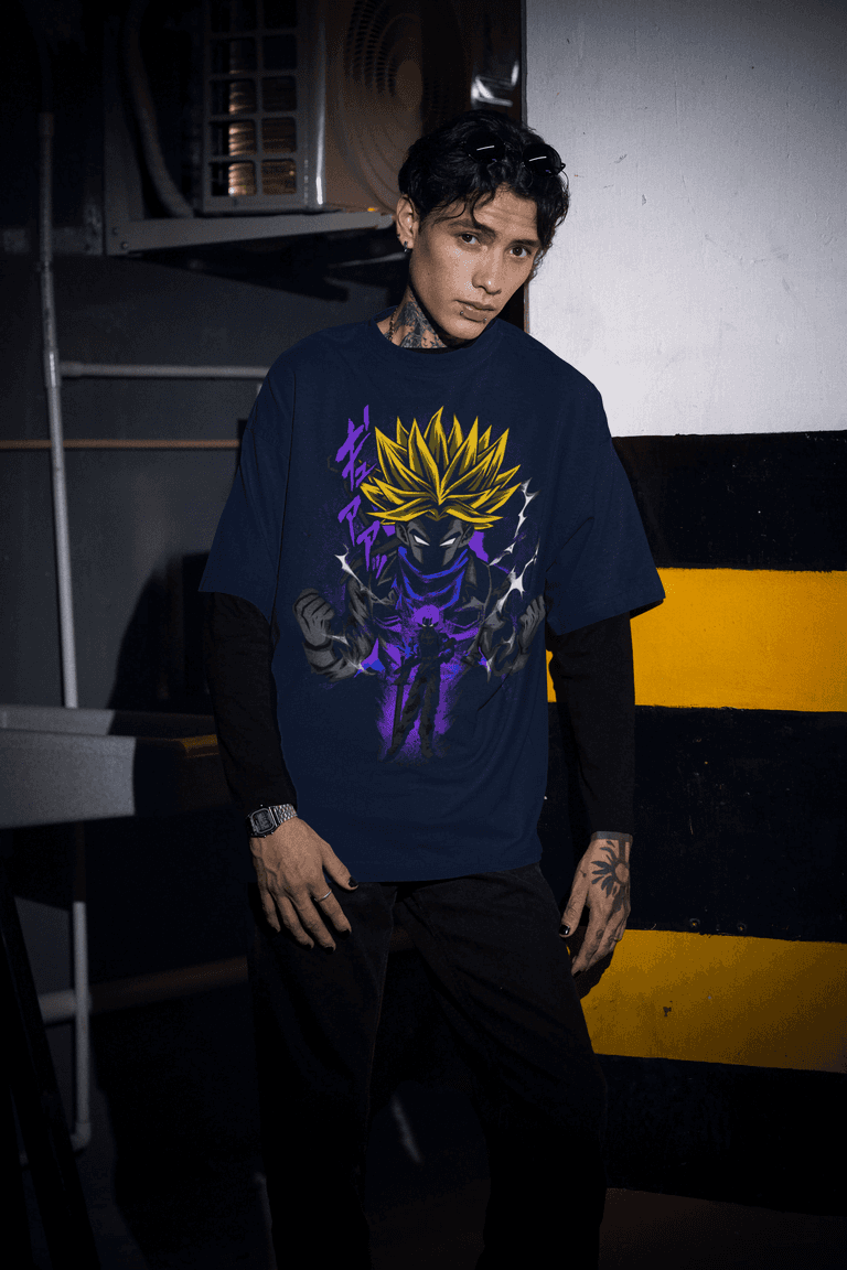 DBZ Gogeta & Vegito Oversized T-Shirt | Fusion Warrior Anime Art | Power of the Dragon Ball Z Universe