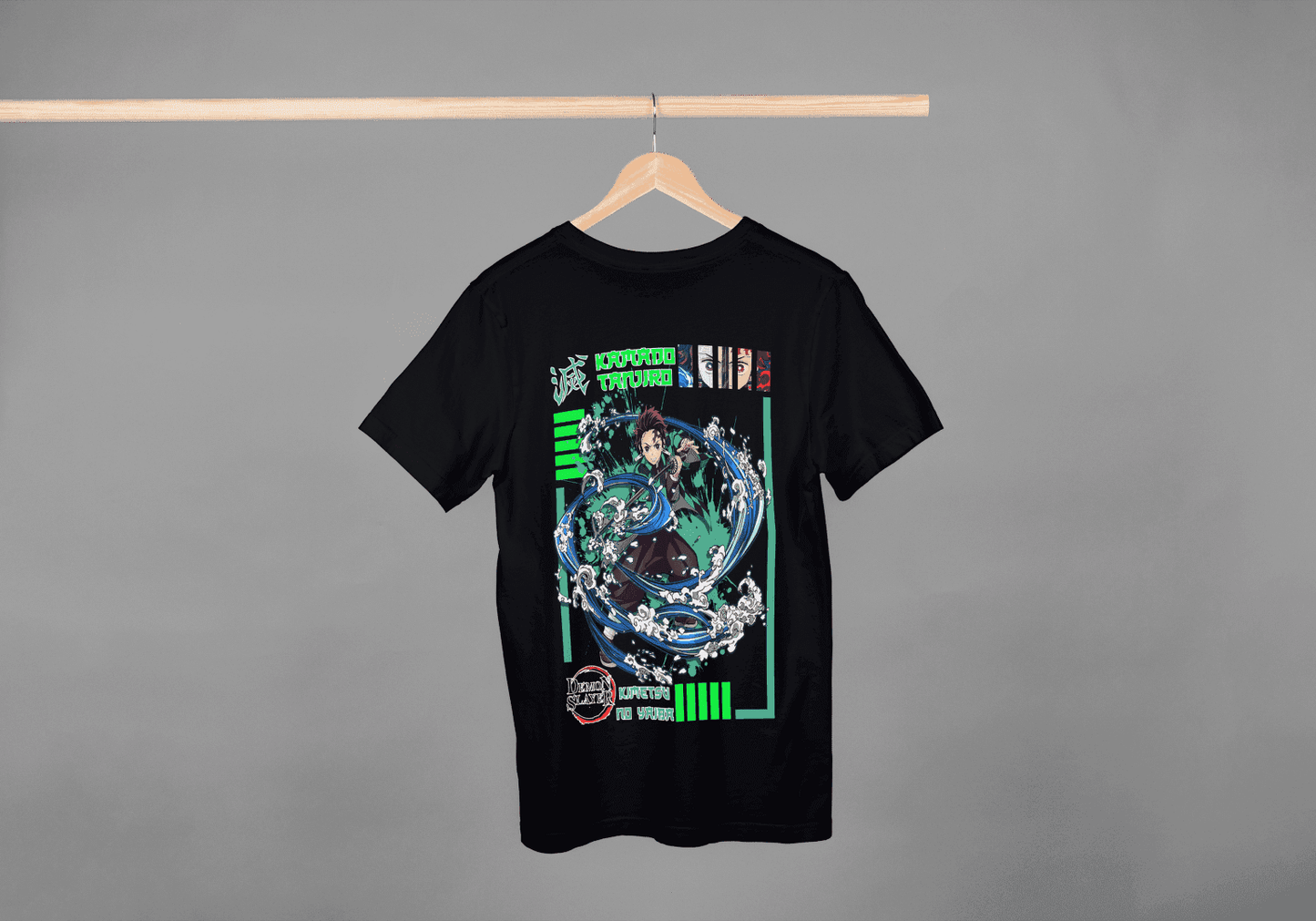 Anime Water Breathing Technique: Demon Slayer Fan Tee - Essentia Attire
