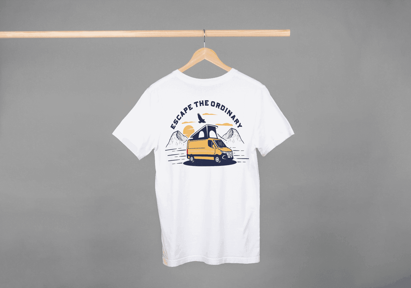 Escape The Ordinary Camper Van: Adventure Seeker Tee - Essentia Attire