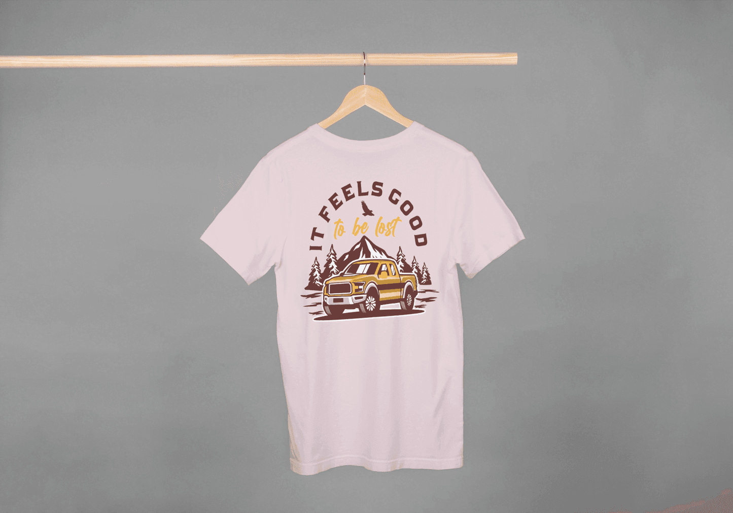 It Feels Good To Be Lost Adventure: Off-Road Truck Tee - Essentia Attire