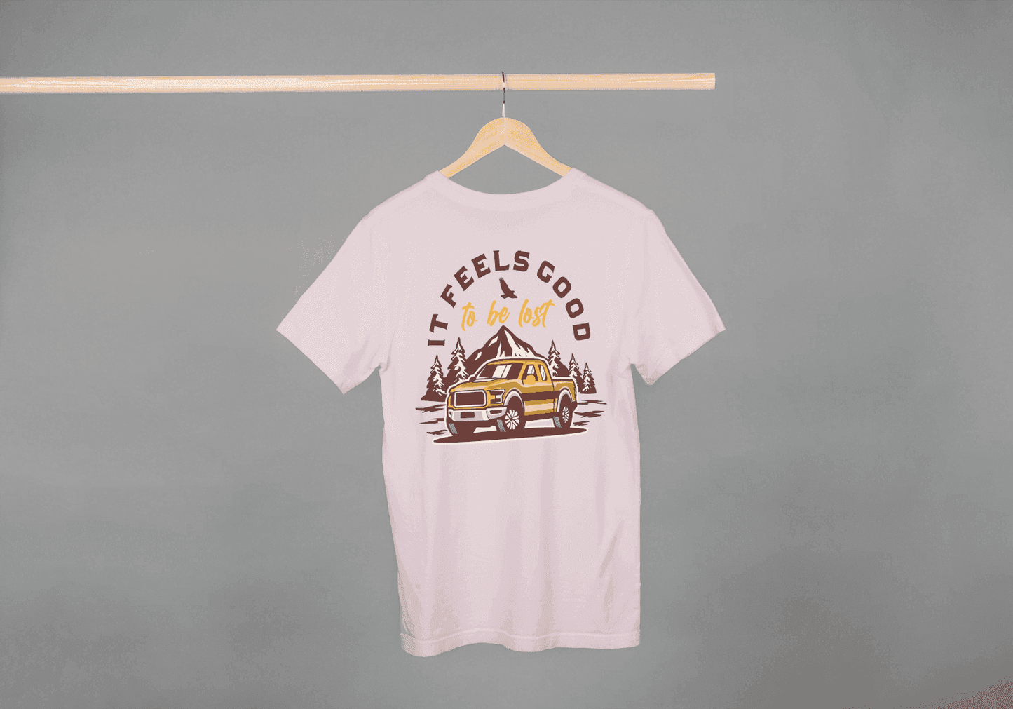 It Feels Good To Be Lost Adventure: Off-Road Truck Tee - Essentia Attire