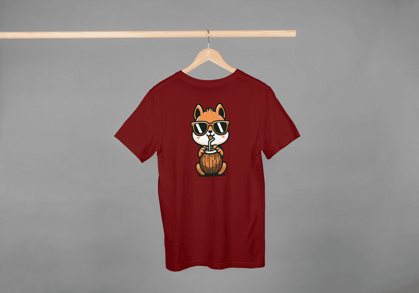 Cute Squirrel with Sunglasses: Tropical Vacation Tee - Essentia Attire