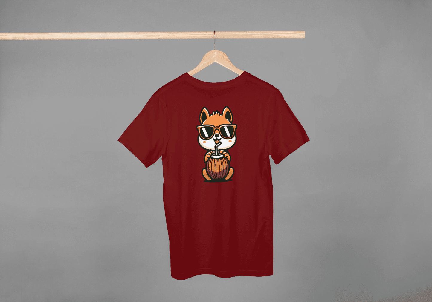 Cute Squirrel with Hat & Sunglasses: Summer Animal Tee - Essentia Attire