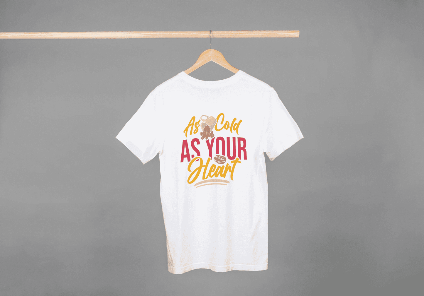 As Cold As Your Heart Coffee: Iced Coffee Lover Tee - Essentia Attire