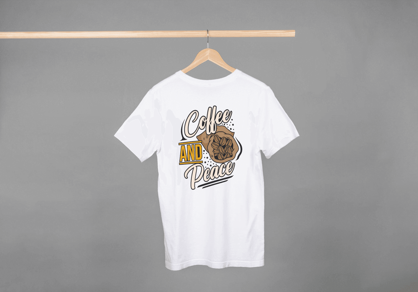 Coffee and Peace: Relaxing Brew Tee - Essentia Attire