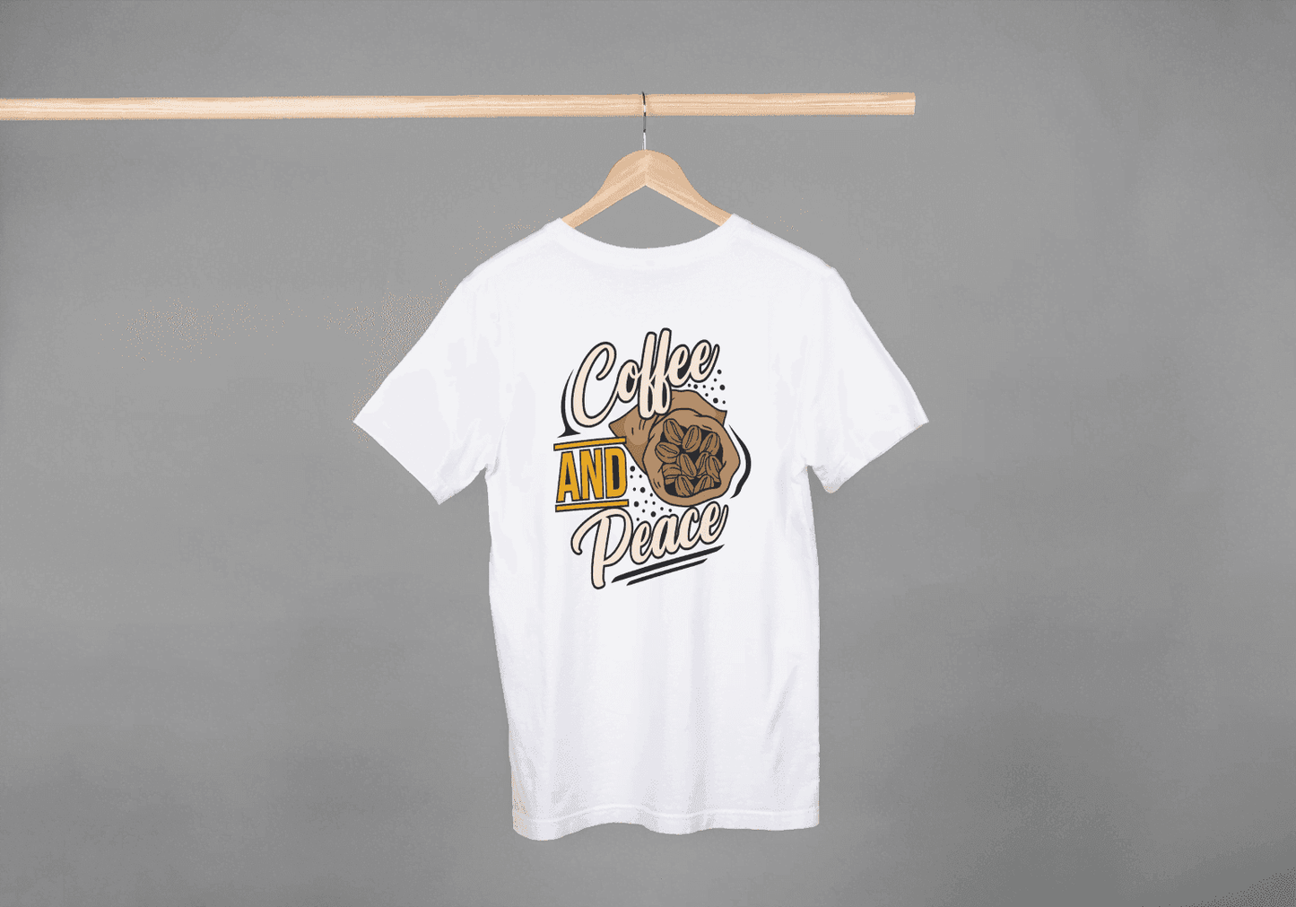 Coffee and Peace: Relaxing Brew Tee - Essentia Attire