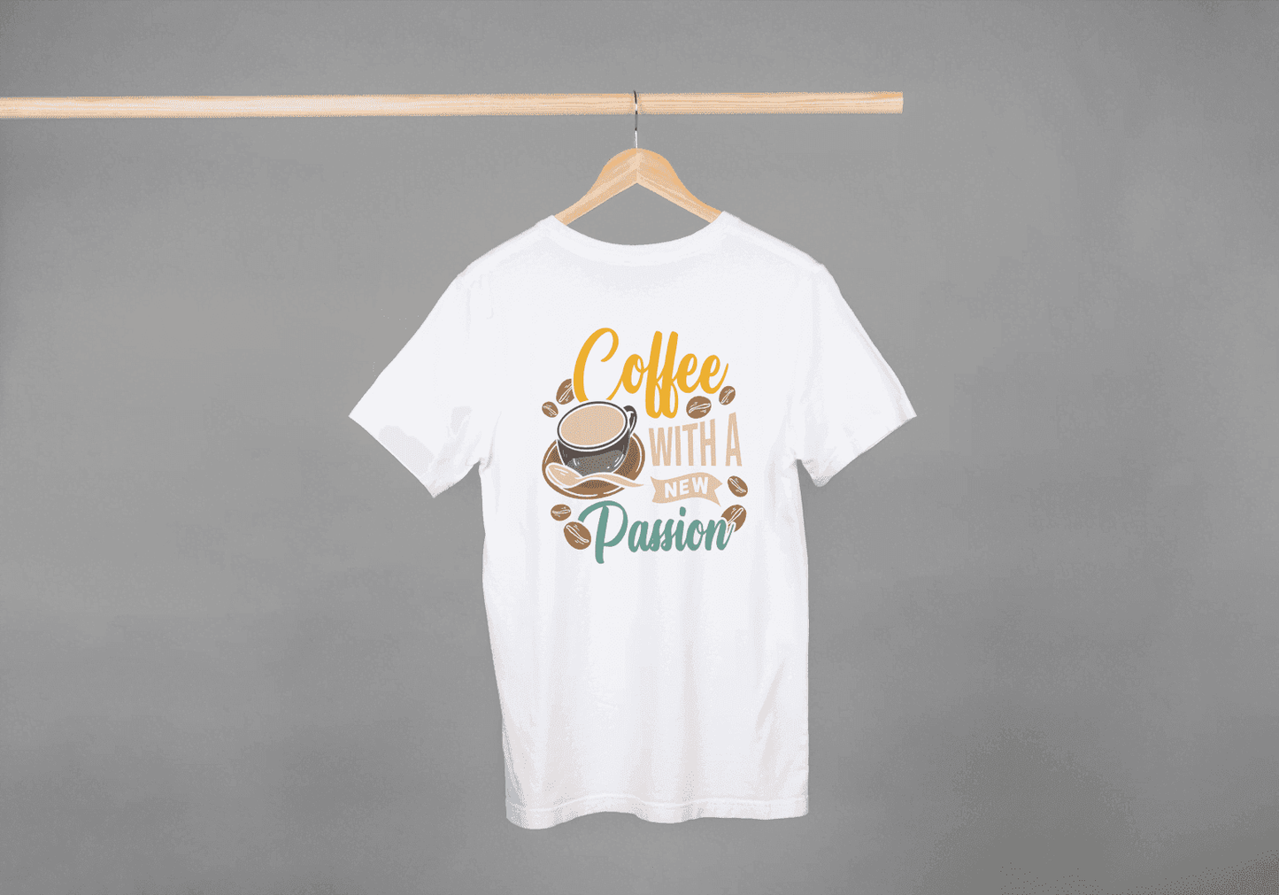Coffee With A New Passion: Coffee Lover Graphic Tee - Essentia Attire