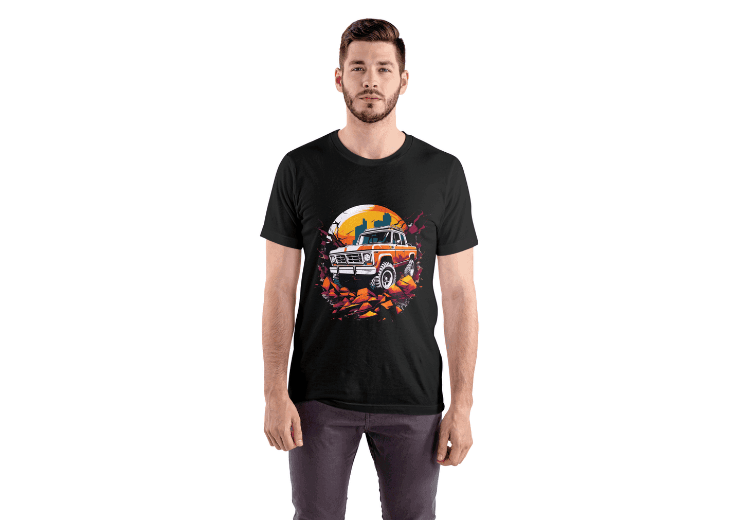 Vintage Off-Road Truck: Retro 4x4 Adventure Tee - Essentia Attire