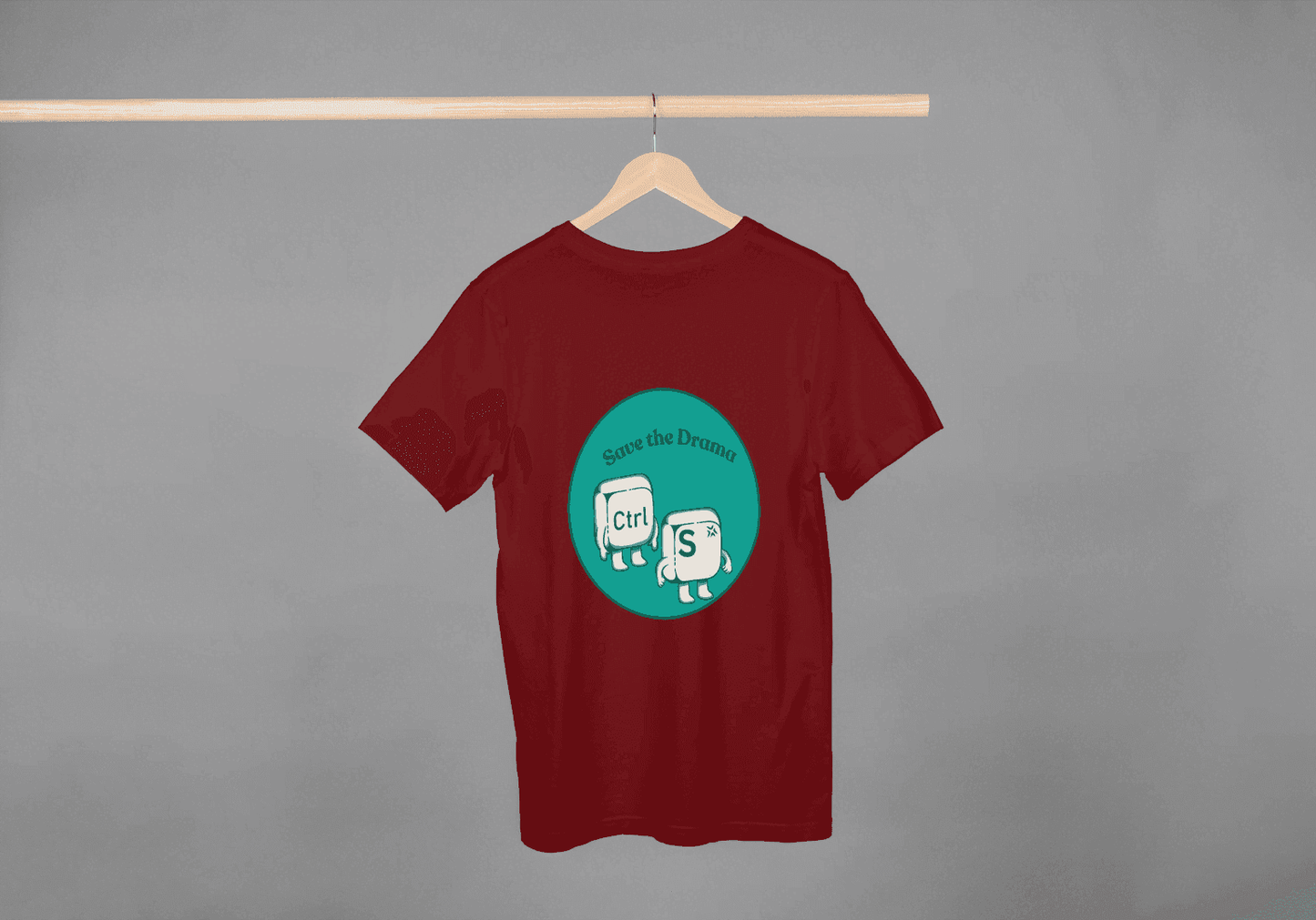 Ctrl+S Save the Drama: Funny Tech Humor Tee - Essentia Attire