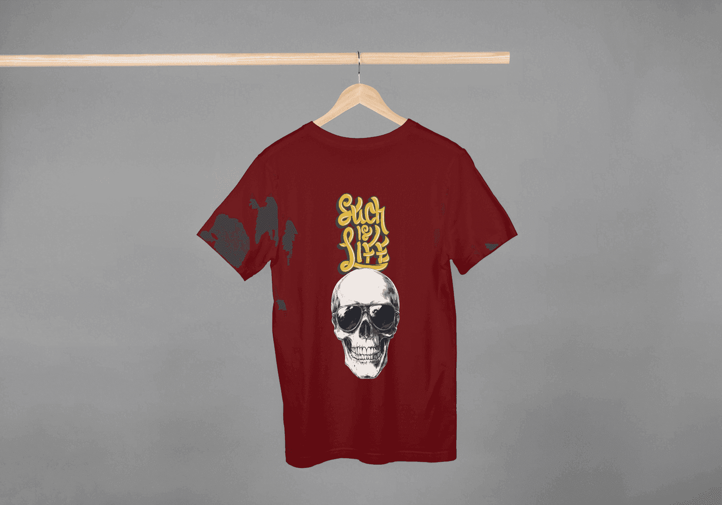 Such is Life Skull: Edgy Philosophical Tee - Essentia Attire