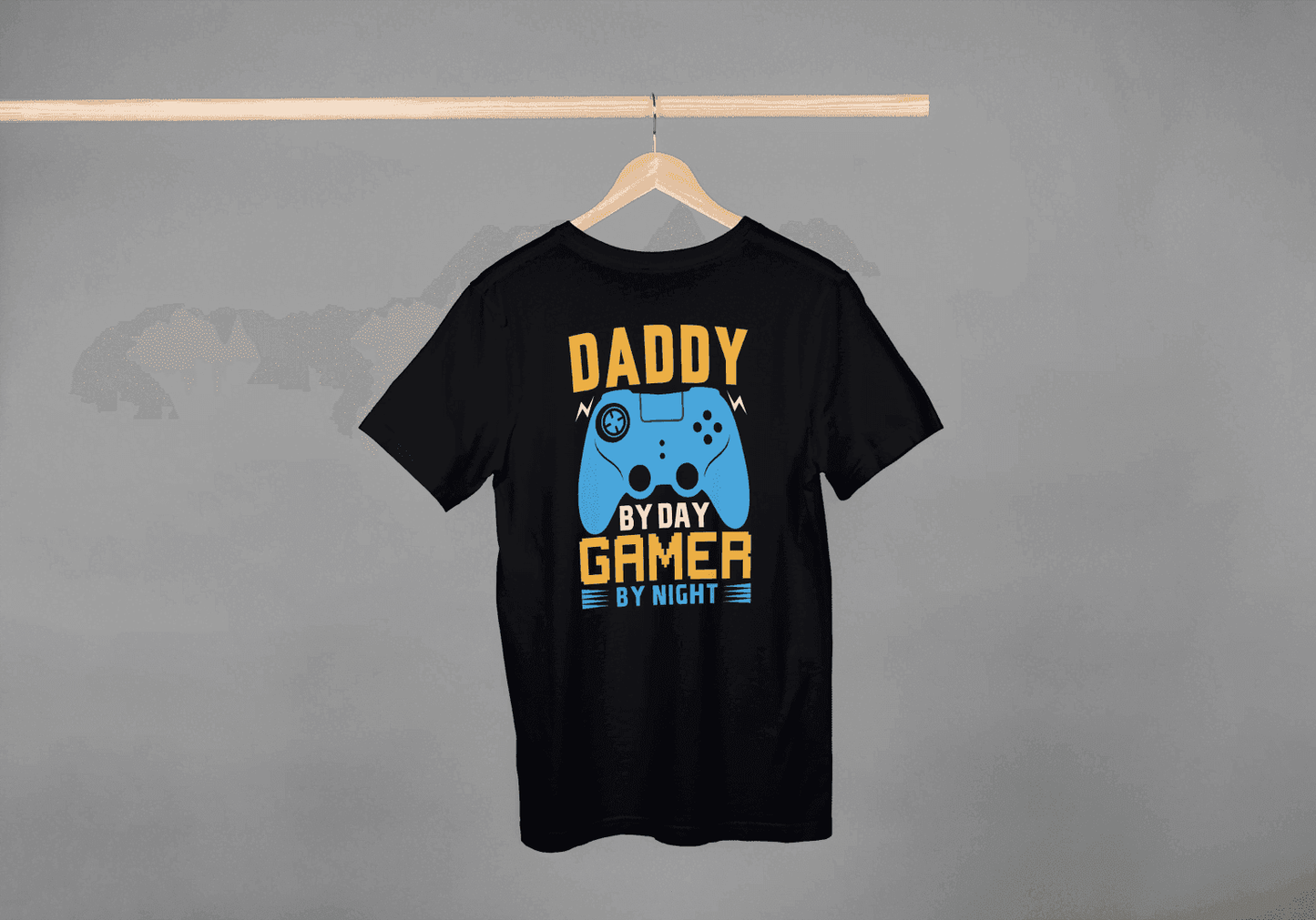 Daddy By Day Gamer By Night: Funny Dad Gamer Tee - Essentia Attire