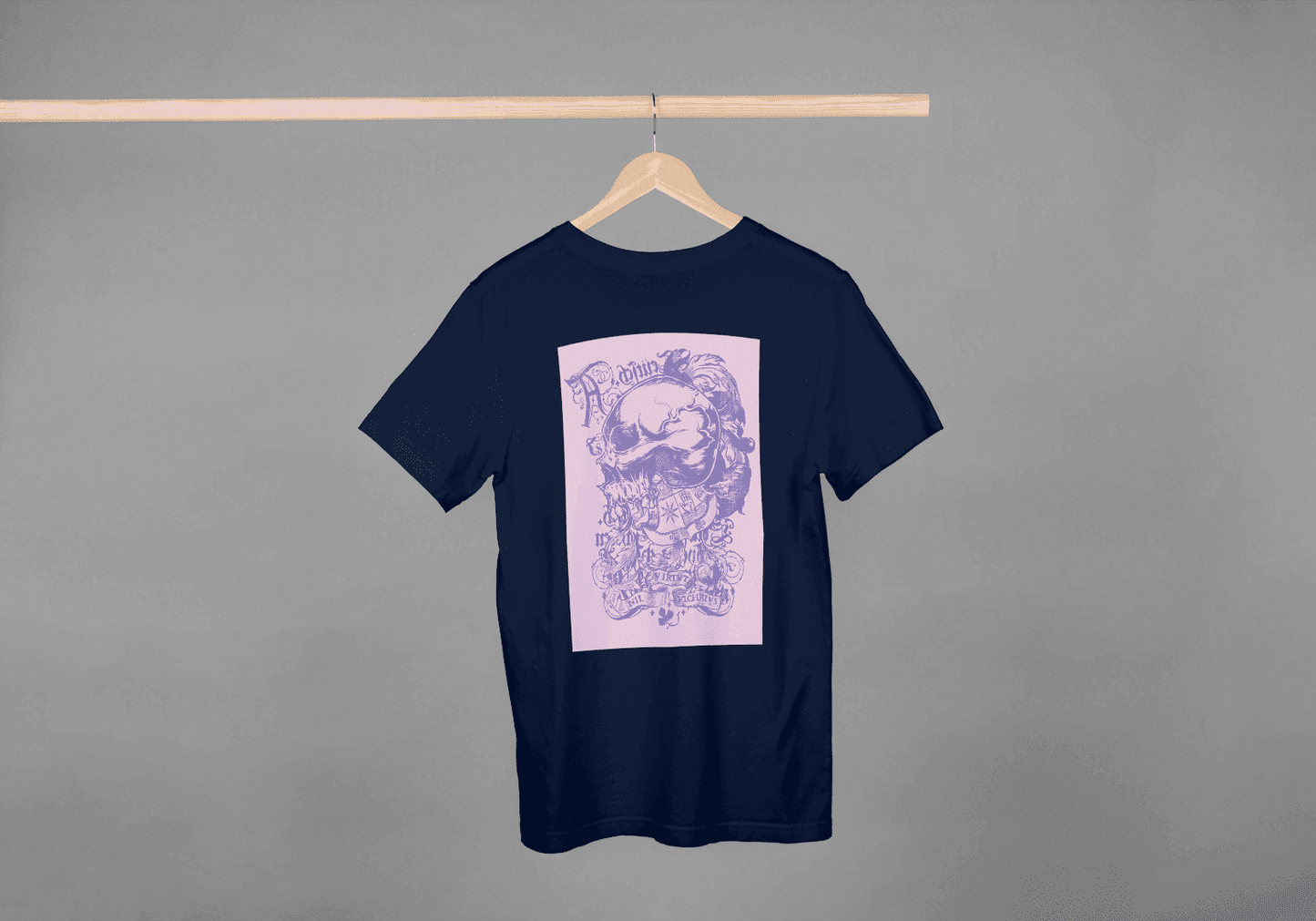 Ornate Floral Skull: Gothic Art Graphic Tee - Essentia Attire