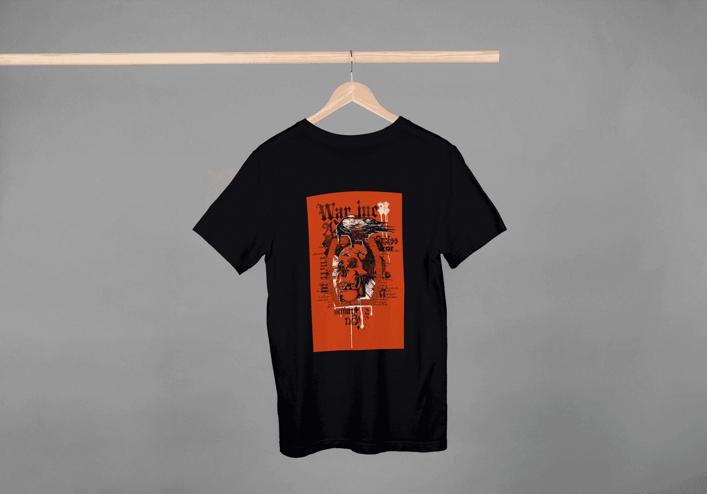 Gothic Crow & Skull: Dark Academia Graphic Tee - Essentia Attire