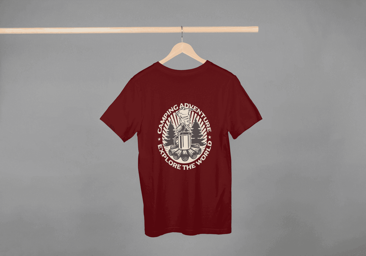Camping Adventure Explore The World: Outdoor Enthusiast Tee - Essentia Attire