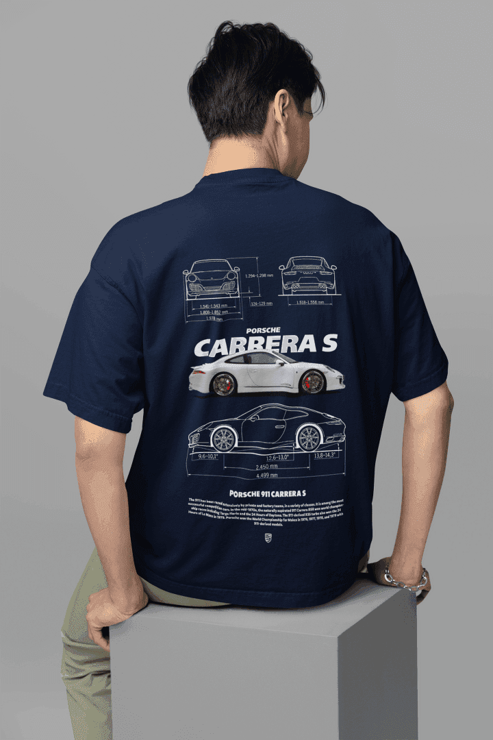 Porsche Fan Tee: Carrera S Technical Art - Essentia Attire