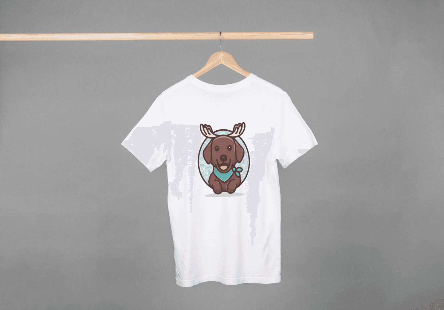 Brown Dog with Bandana: Unique Pet Enthusiast - Essentia Attire