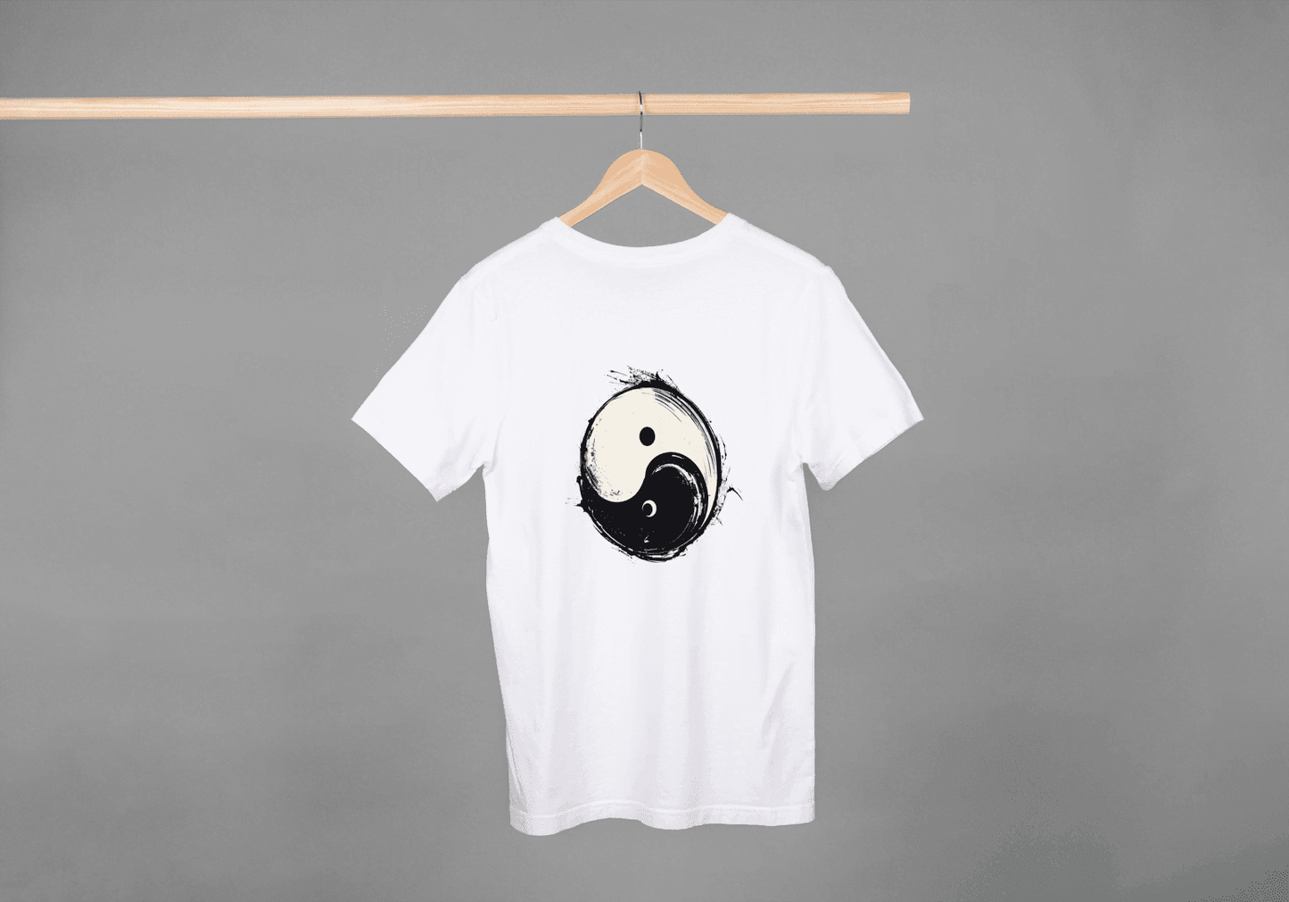 Artistic Yin Yang Symbol: Zen Graphic Tee - Essentia Attire