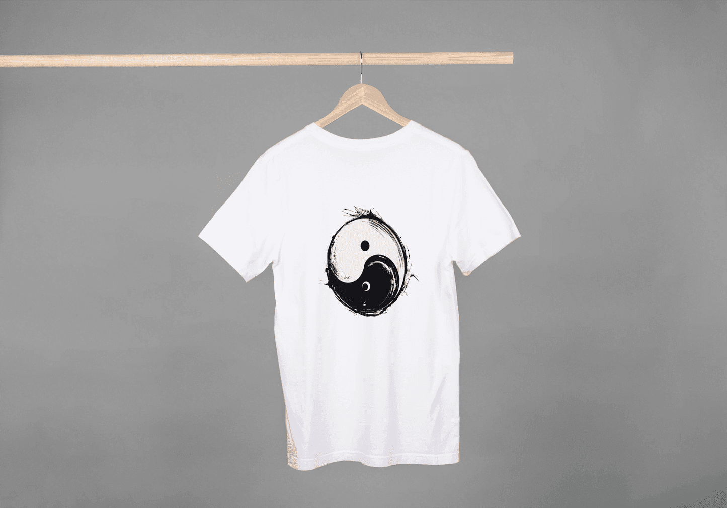 Artistic Yin Yang Symbol: Zen Graphic Tee - Essentia Attire