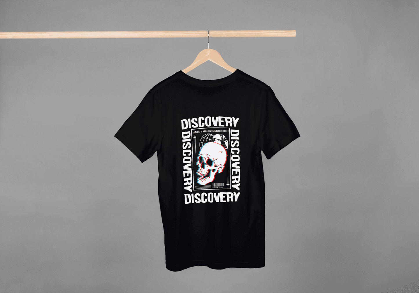 Discovery Skull Streetwear: Exploration Graphic Tee - Essentia Attire