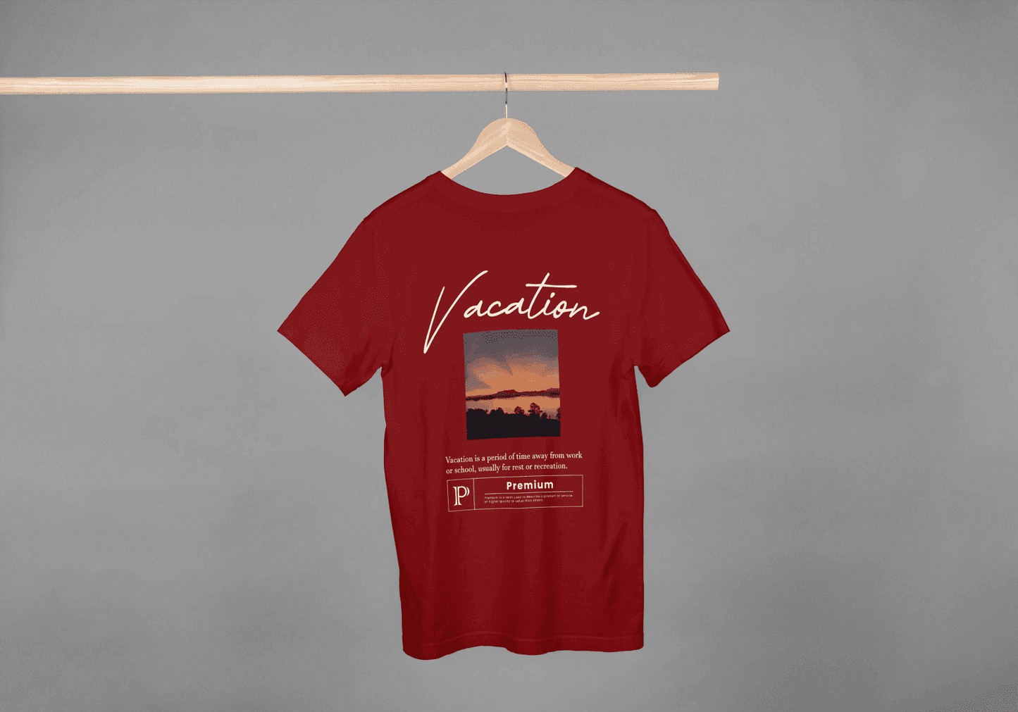 Vacation Sunset Graphic: Relaxing Travel Tee - Essentia Attire