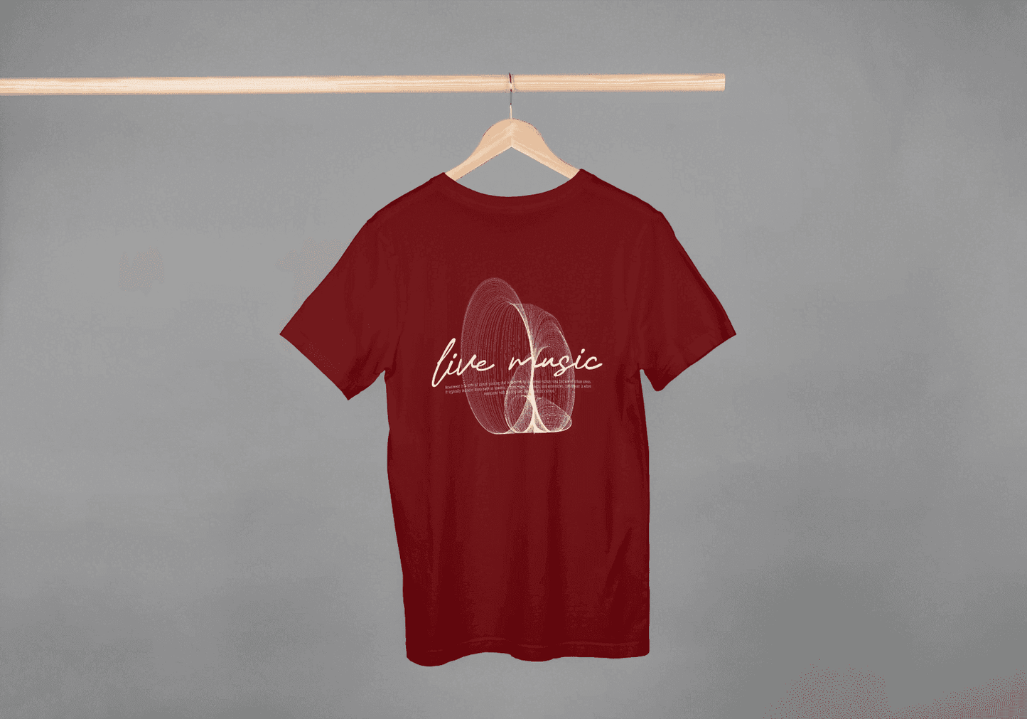 Live Music Abstract Graphic: Concert Lover Tee - Essentia Attire