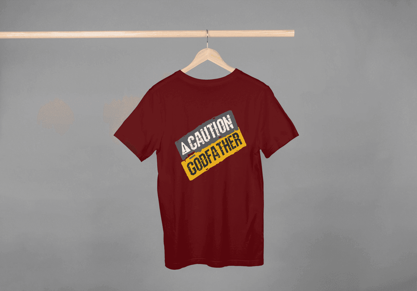 Caution Godfather: Funny Movie Fan Tee - Essentia Attire