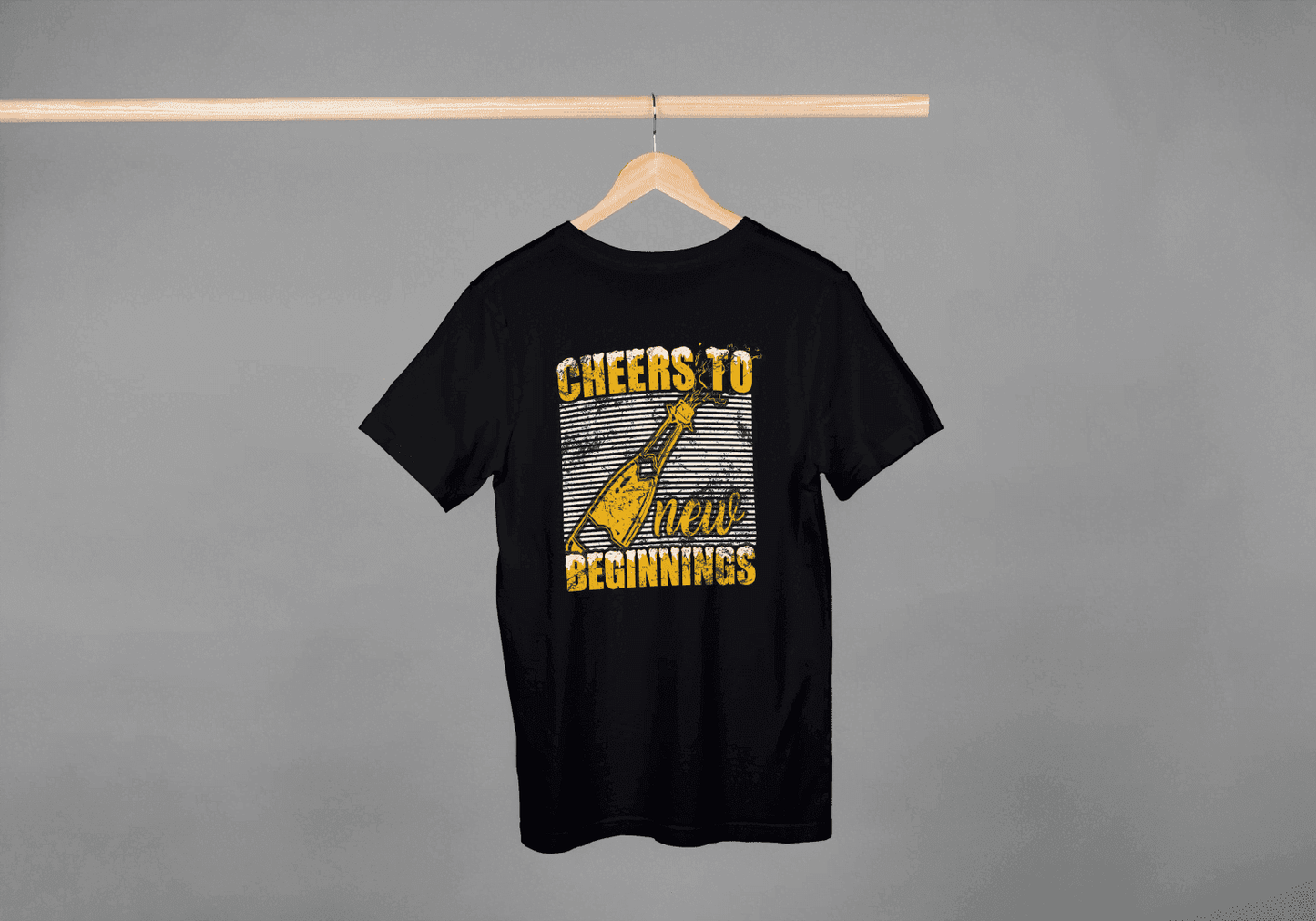 Cheers To New Beginnings: Celebration Graphic Tee - Essentia Attire