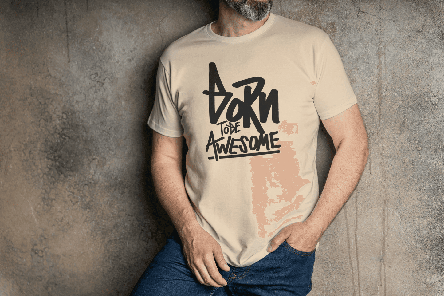 Born To Be Awesome: Inspirational Quote Tee - Essentia Attire