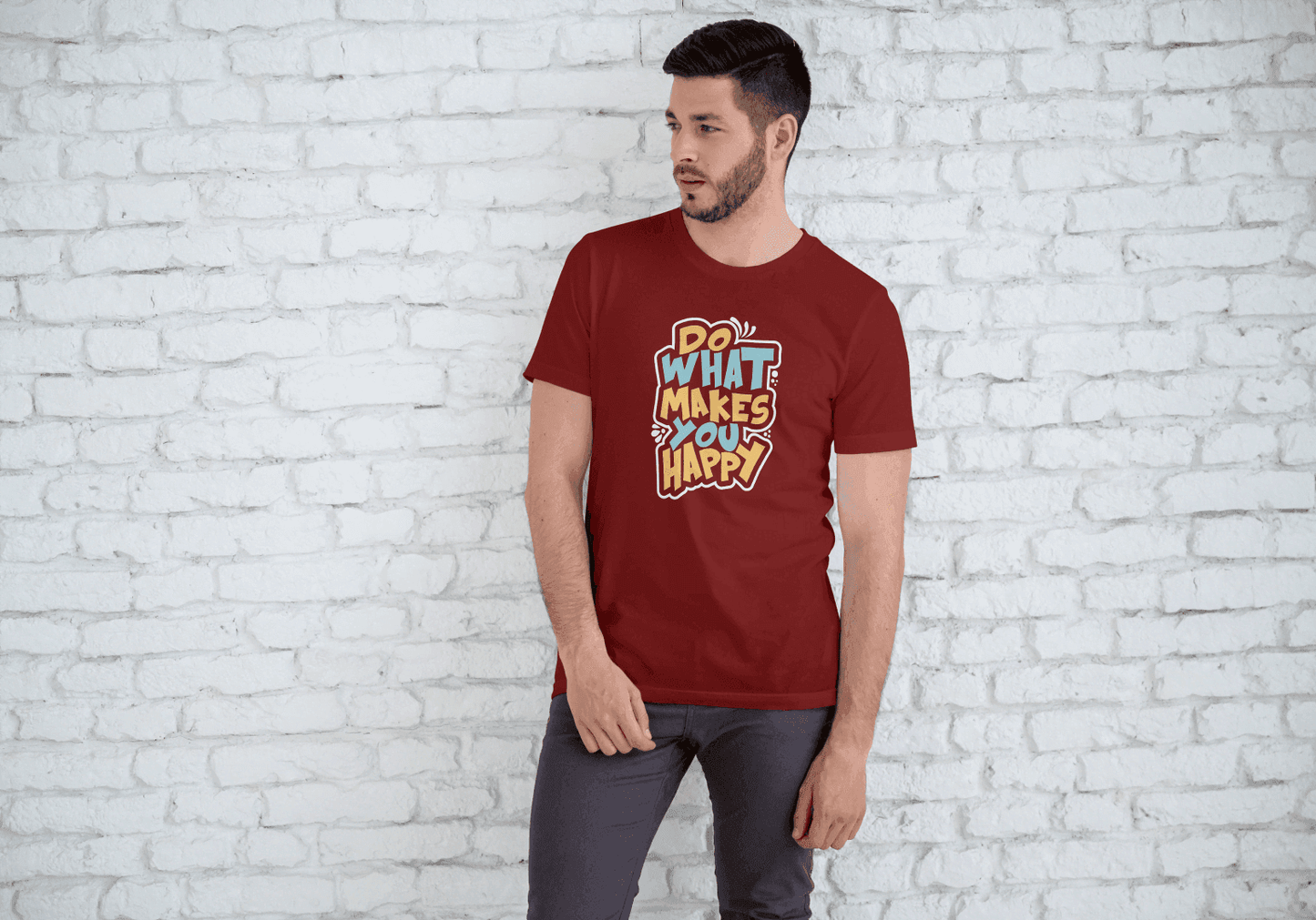 Do What Makes You Happy: Positive Vibes Graphic Tee - Essentia Attire