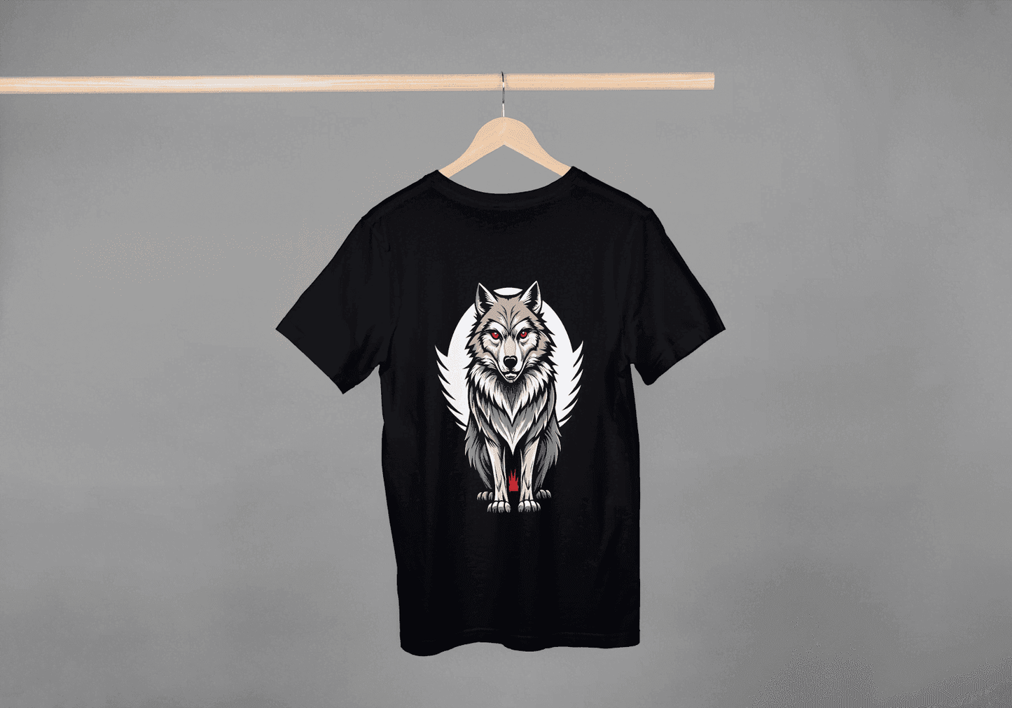 Predator Wolf Graphic Tee: Strong Animal Statement - Essentia Attire