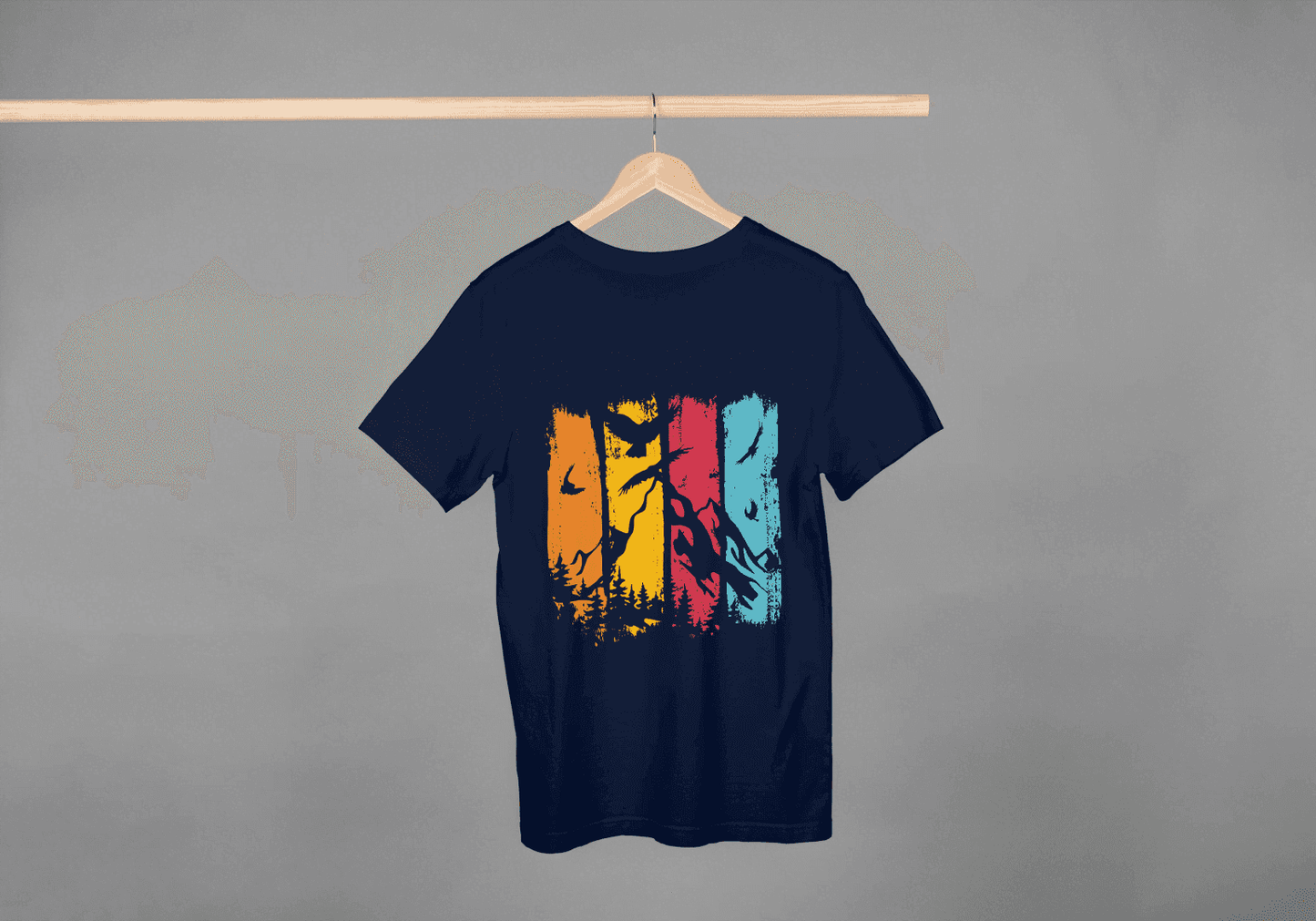 Vibrant Color Block Nature: Artistic Outdoor Wear - Essentia Attire