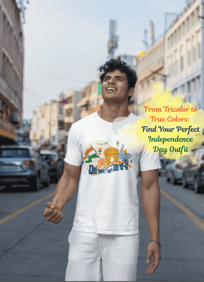 Indian Patriotic Slogan T-shirt | India Pride Graphic Tee - Essentia Attire