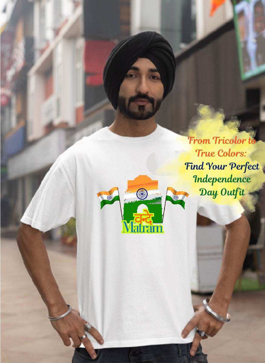 Vande Mataram Art Oversize Unisex Tee - Essentia Attire
