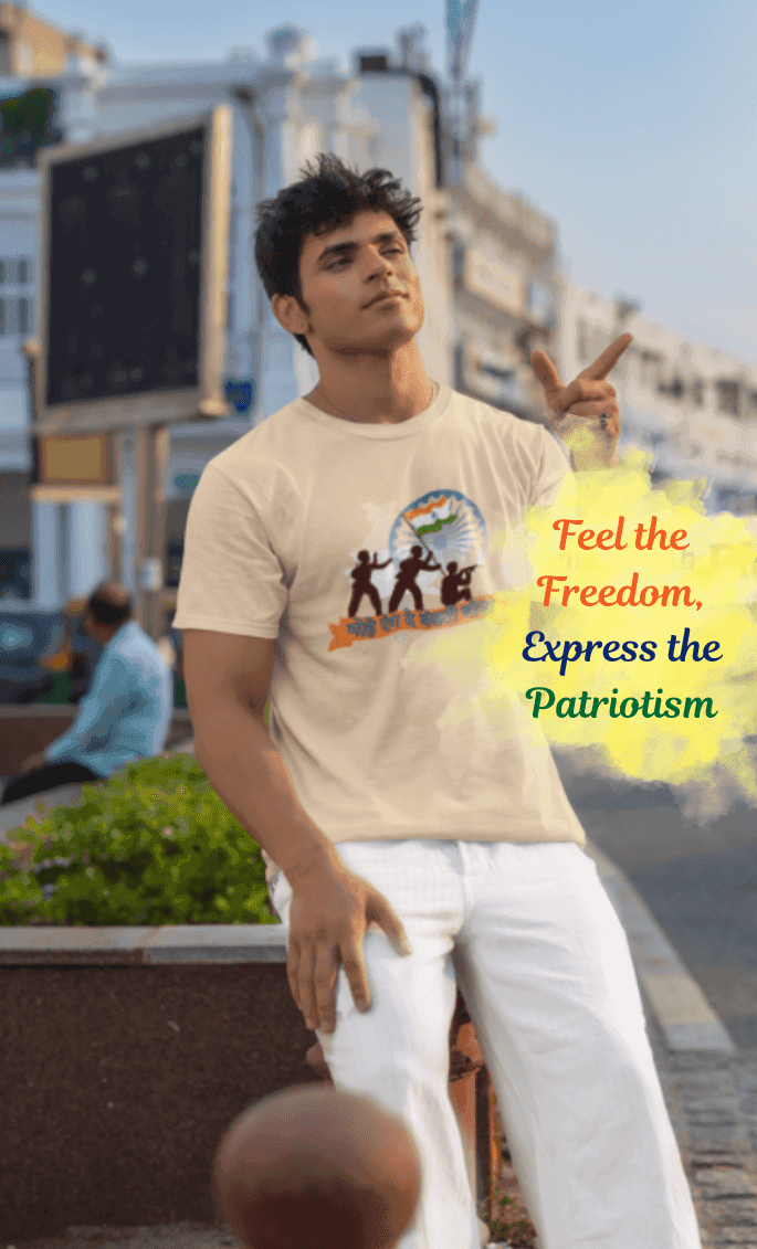 Indian Army Tribute: Jai Hind Salute Graphic T-shirt - Essentia Attire
