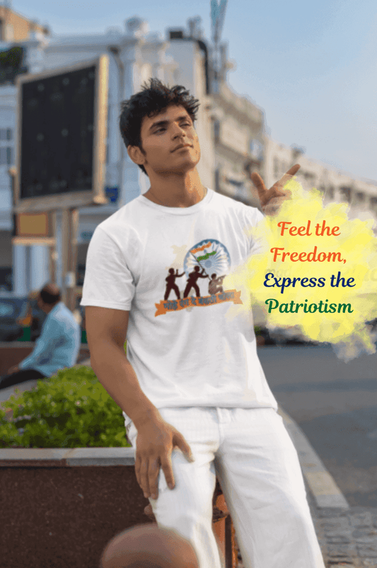 Indian Army Tribute: Jai Hind Salute Graphic T-shirt - Essentia Attire