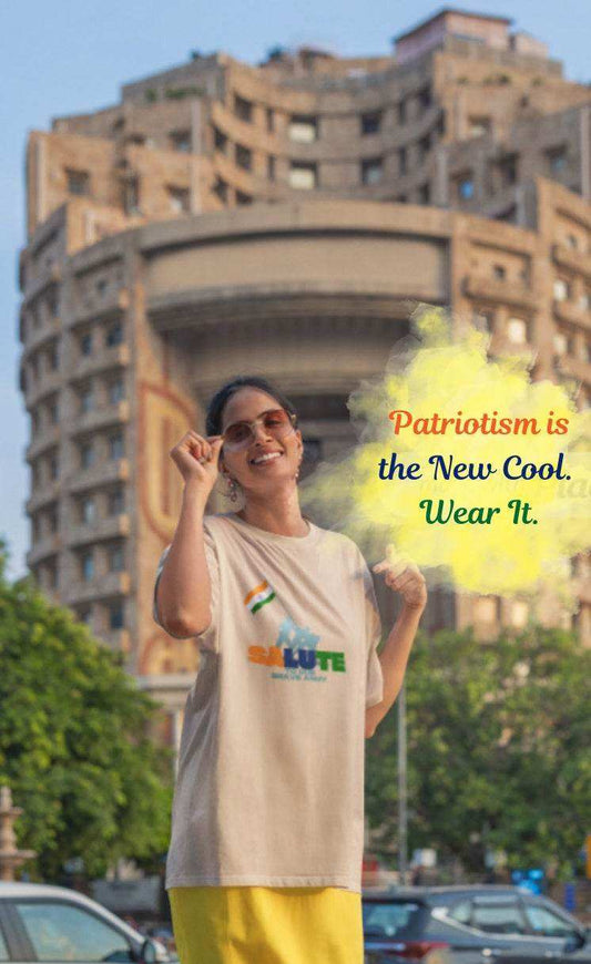 Salute to Our Brave Army | Indian Army Tribute Oversize Unisex Tee - Essentia Attire
