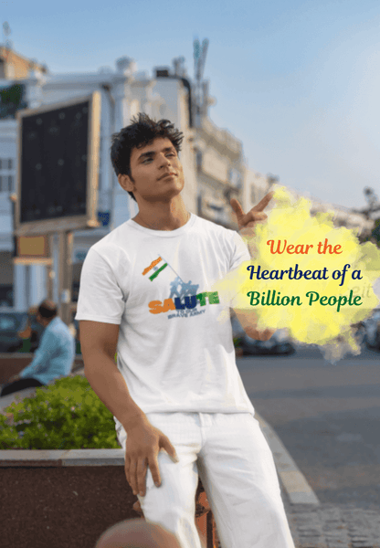 Salute to Our Brave Army | Indian Army Tribute Graphic Tee - Essentia Attire