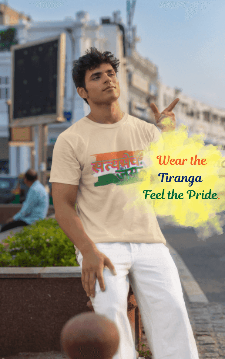 Satyameva Jayate T-shirt | India Motto Tee Graphic Shirt - Essentia Attire
